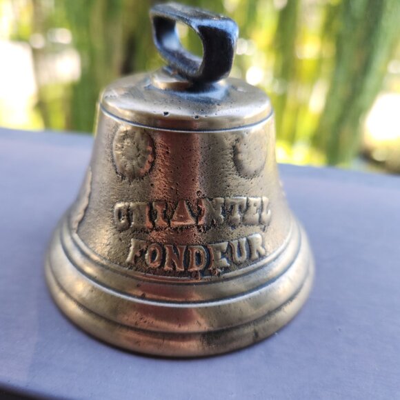 Antique 1878 Brass Swiss Cow Bell – Chiantel Fondeur, Saignelégier - Picture 2 of 9
